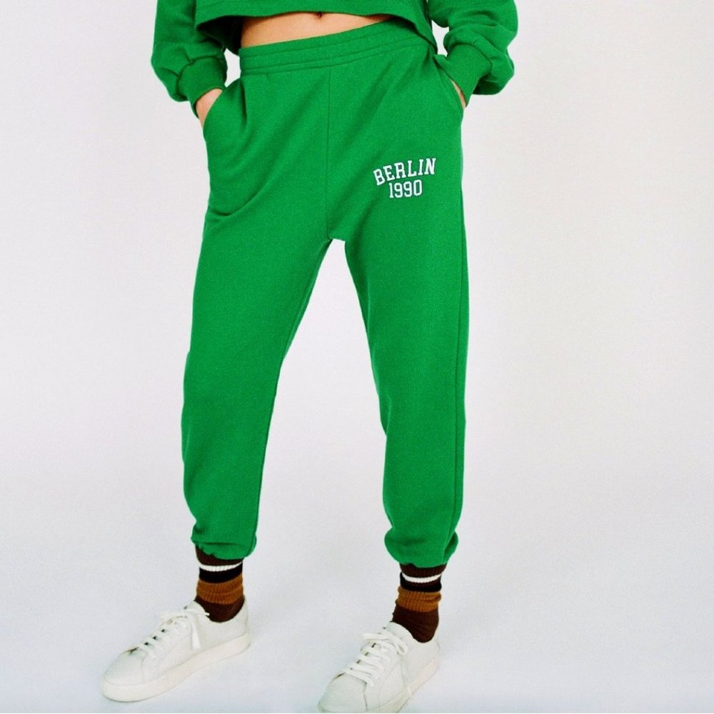 ZARA VARSITY JOGGER PANTS